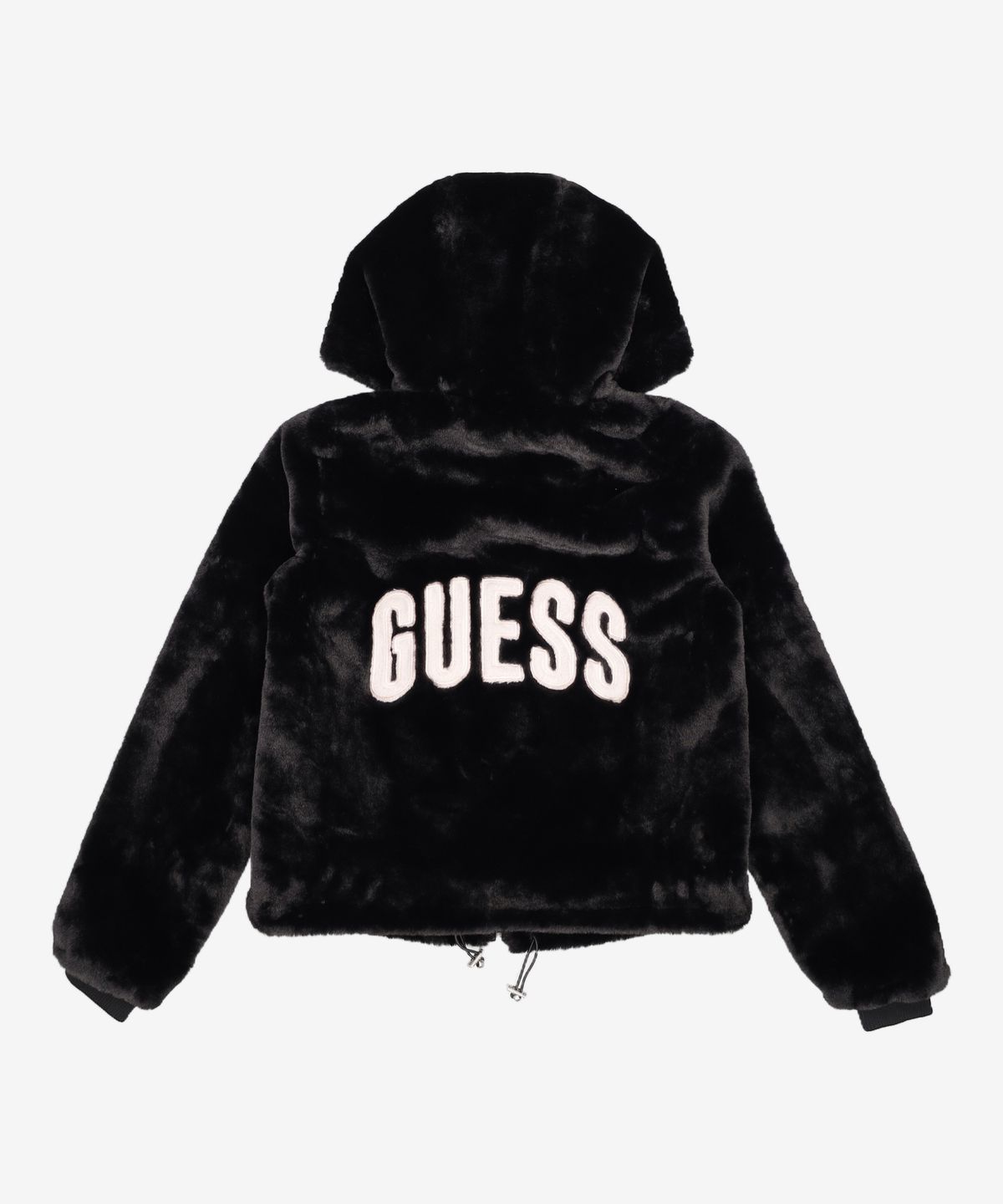 게스(GUESS) W2BL22WETP0 등판 게스 아트웍 페이크 퍼 후드 자켓 YM4W7804 XS