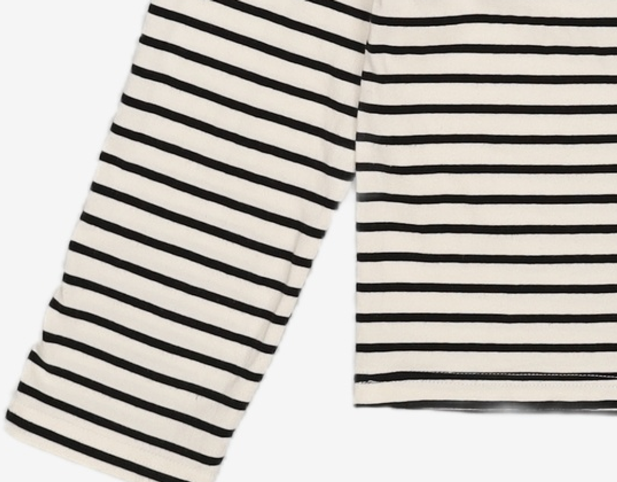 논로컬(NONLOCAL) Boat Neck Stripe T-Shirt - Blue FREE