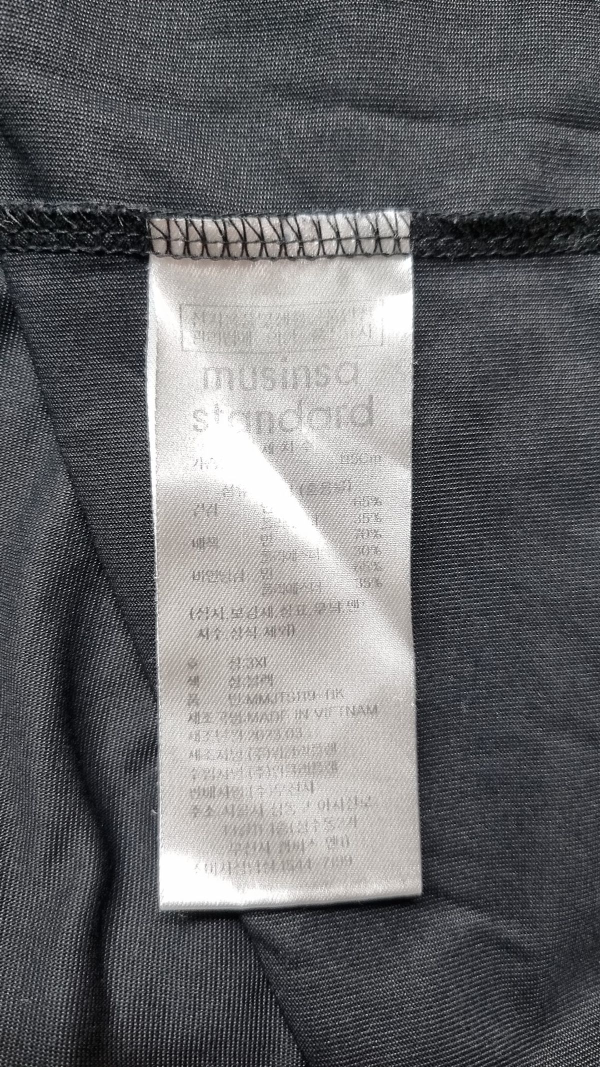 무신사 스탠다드(MUSINSA STANDARD) [쿨탠다드] 릴렉스 핏 크루 넥 티셔츠 [블랙] XXXL