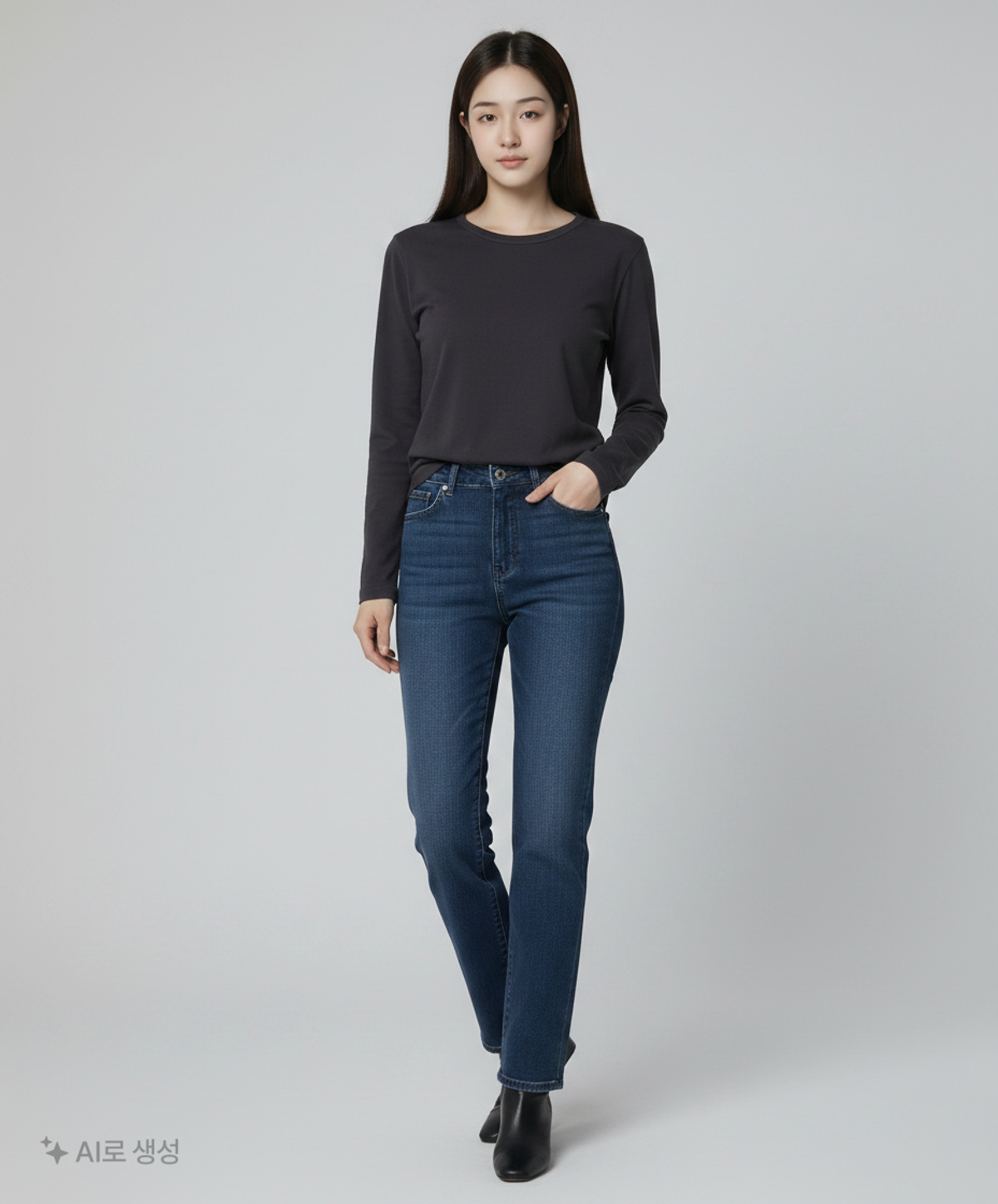 무신사 스탠다드(MUSINSA STANDARD) 긴소매 티셔츠 M