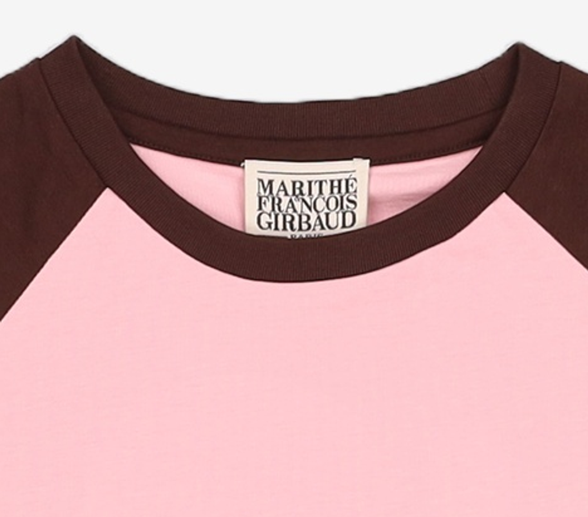 마리떼 프랑소와 저버(MARITHÉ + FRANҪOIS GIRBAUD) W REGULAR LOGO RAGLAN CROP TEE pink S