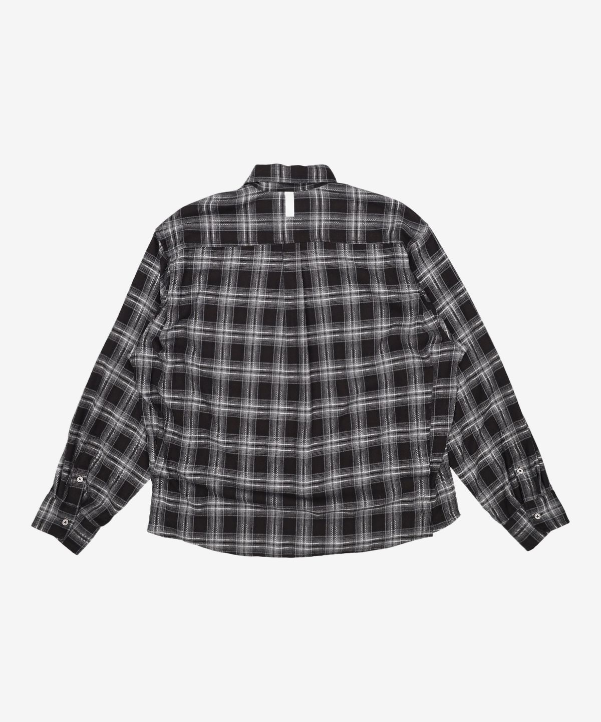 노매뉴얼(NOMANUAL) FLANNEL CHECK SHIRT - BLACK M