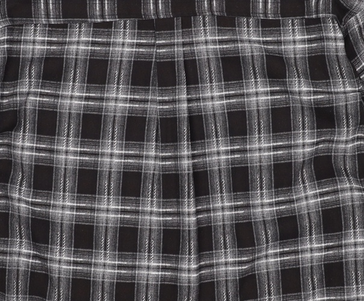 노매뉴얼(NOMANUAL) FLANNEL CHECK SHIRT - BLACK M