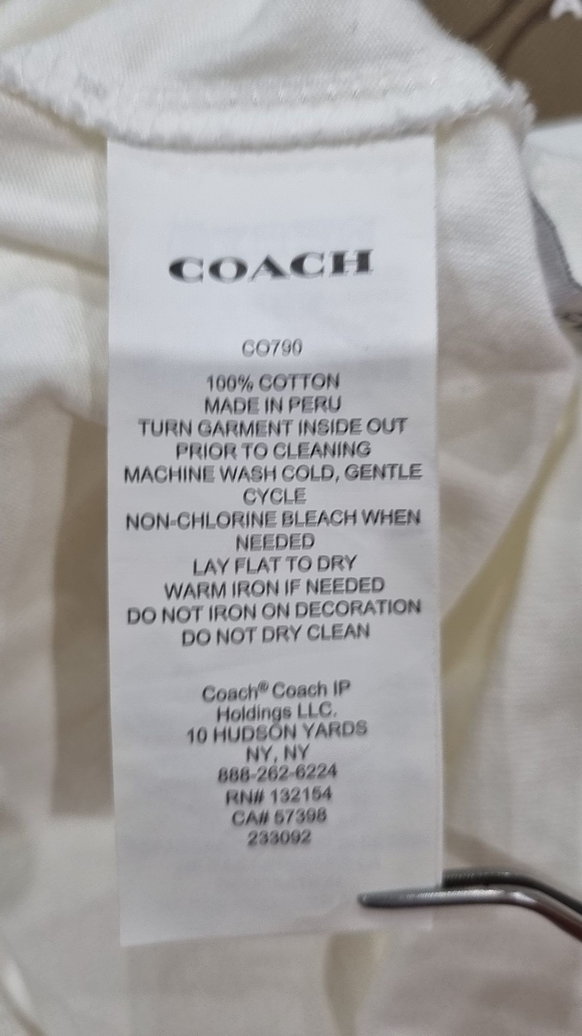 코치(COACH) 반소매 티셔츠 L