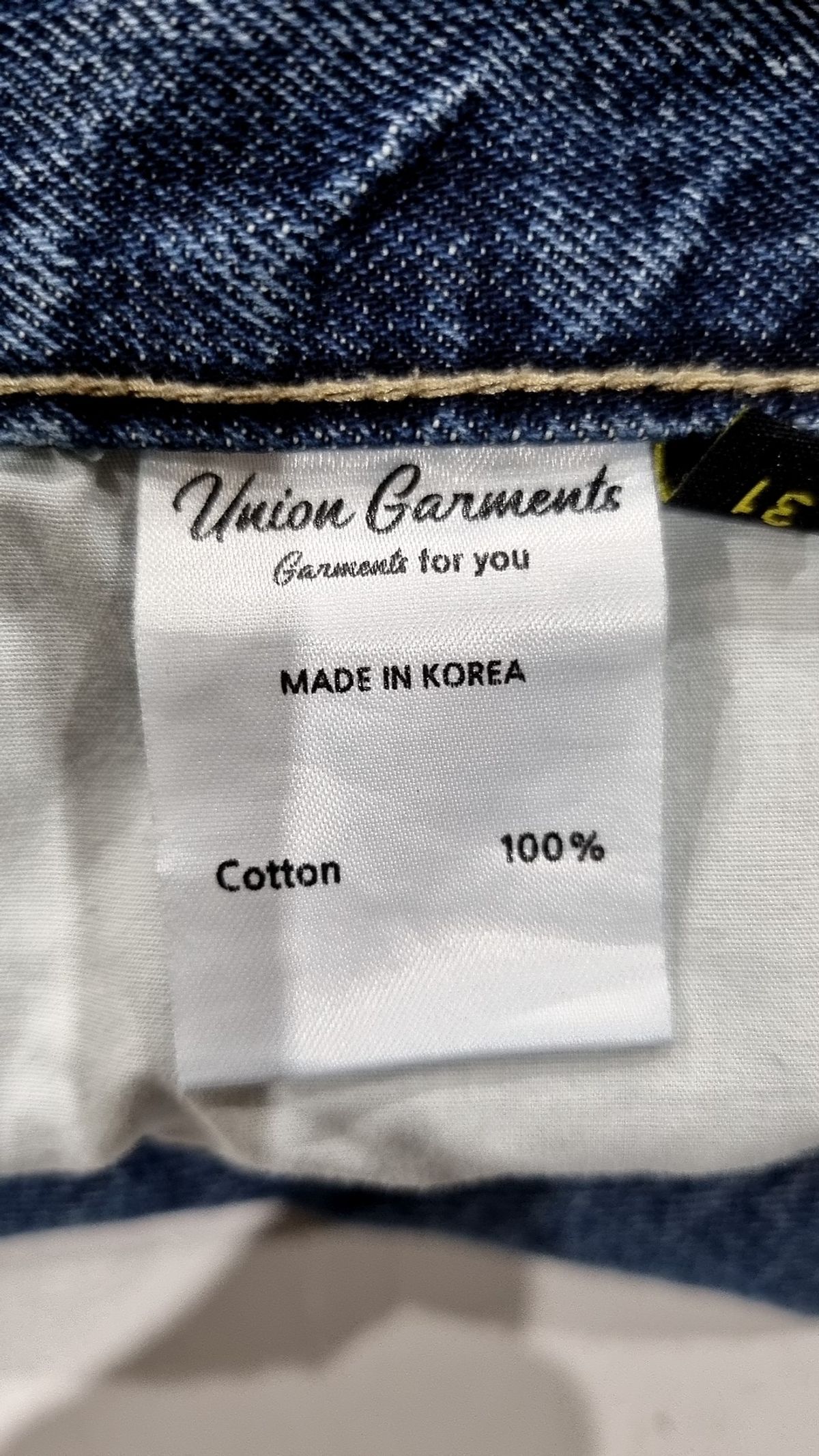 유니온가먼츠(UNION GARMENTS) 청/데님 팬츠 31