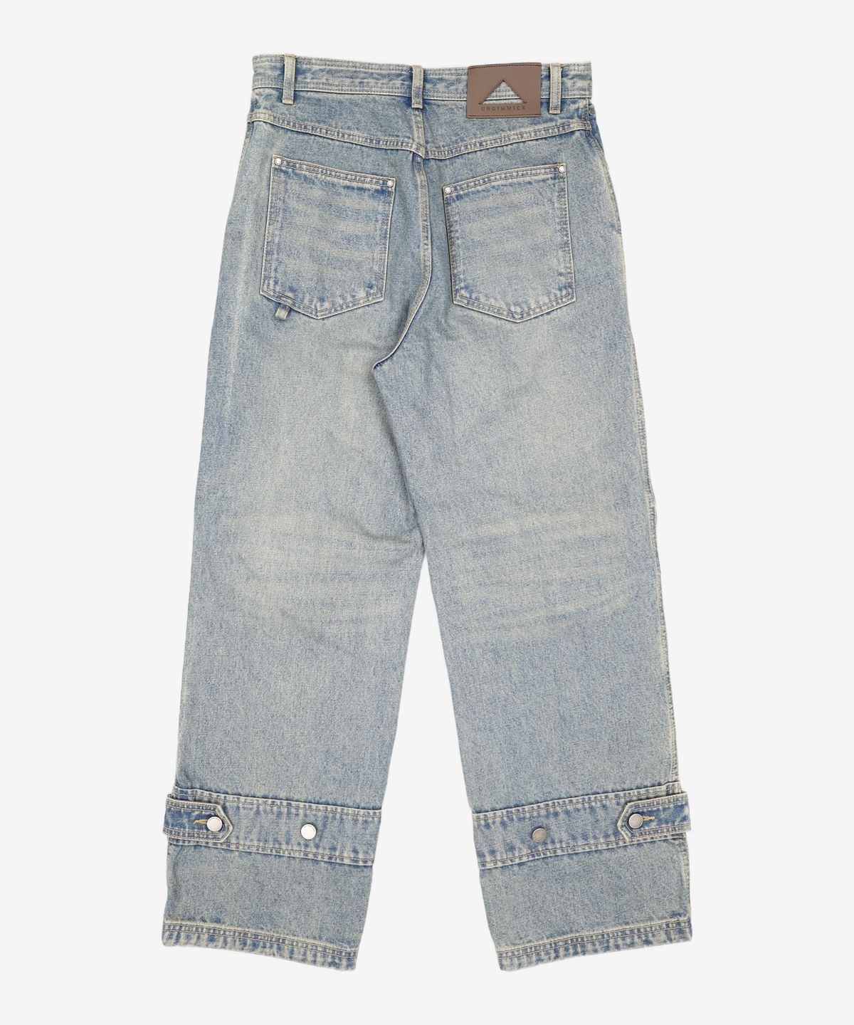 언지미크(UNGIMMICK) VINTAGE WASHED TUCK DENIM PANTS (SAND BLUE) S