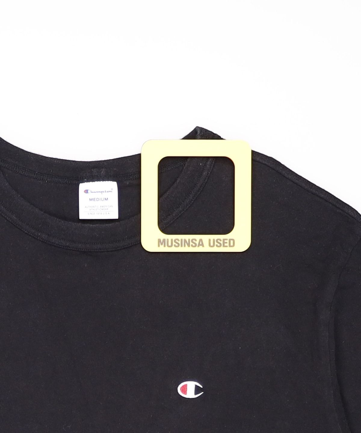 챔피온(CHAMPION) [ASIA] C로고 4.8oz 반팔티셔츠 한국별주 (BLACK) CKTS2E436BK M