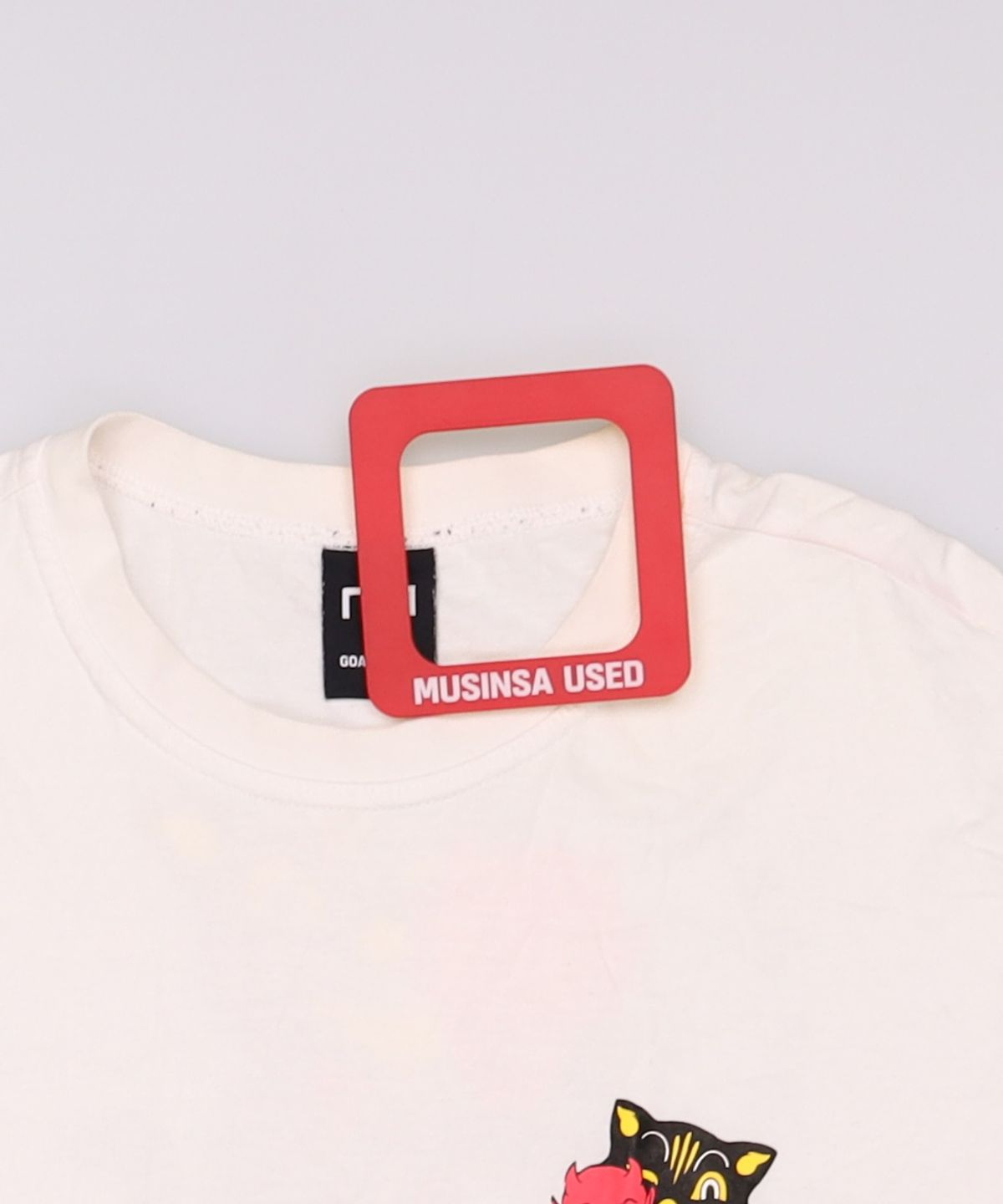 골스튜디오(GOALSTUDIO) MC MASK GRAPHIC TEE - WHITE L