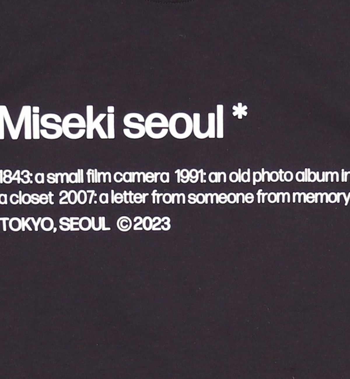 미세키서울(MISEKI SEOUL) 반소매 티셔츠 OS