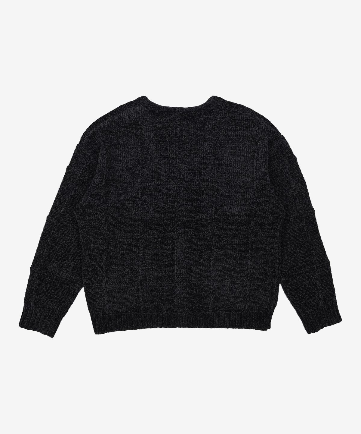 예스아이씨(YESEYESEE) Grid Knit Cardigan Black XL