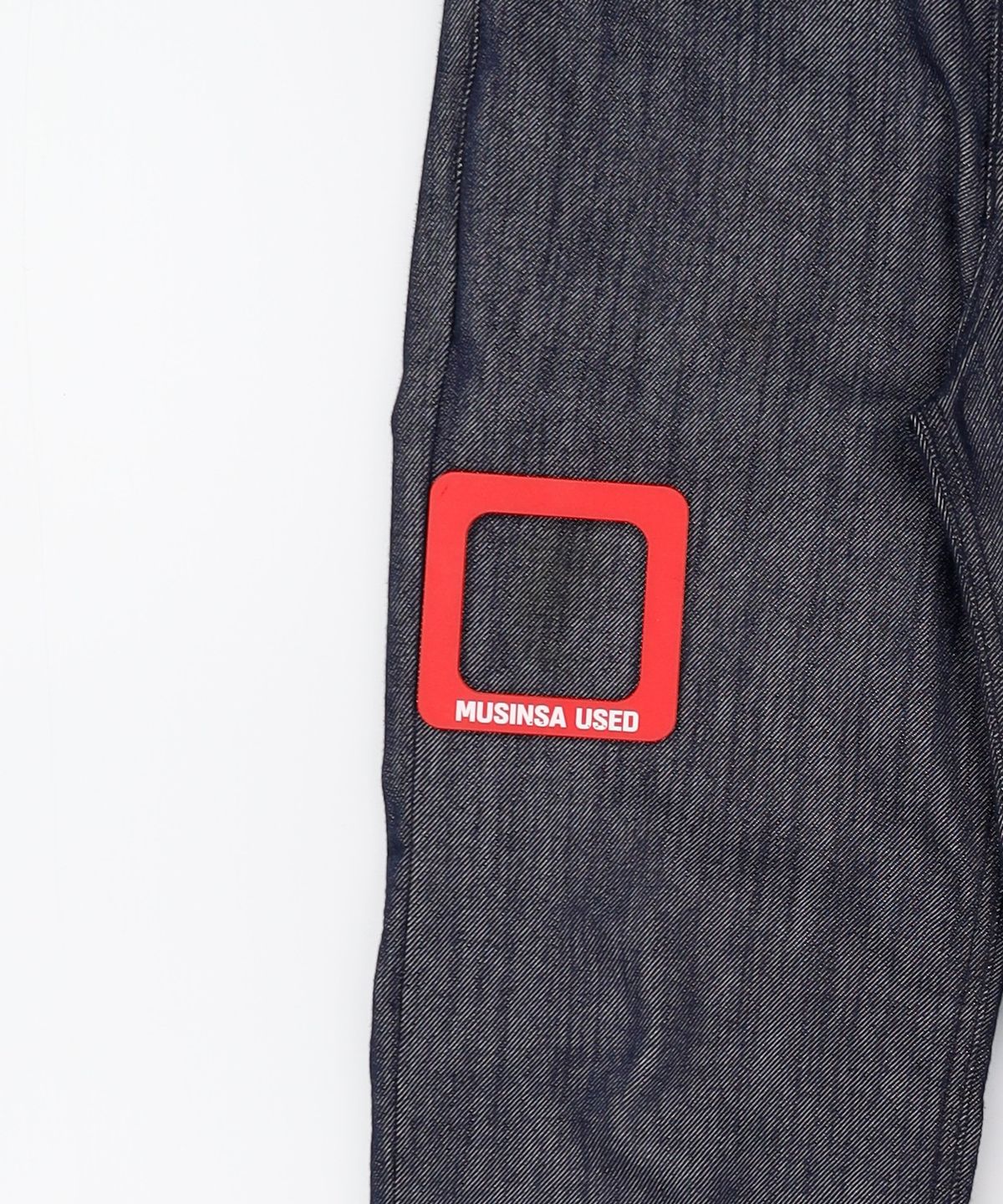 오더아카이브(ORDER ARCHIVE) Minimal wide jeans - 논페이드 로우인디고 28