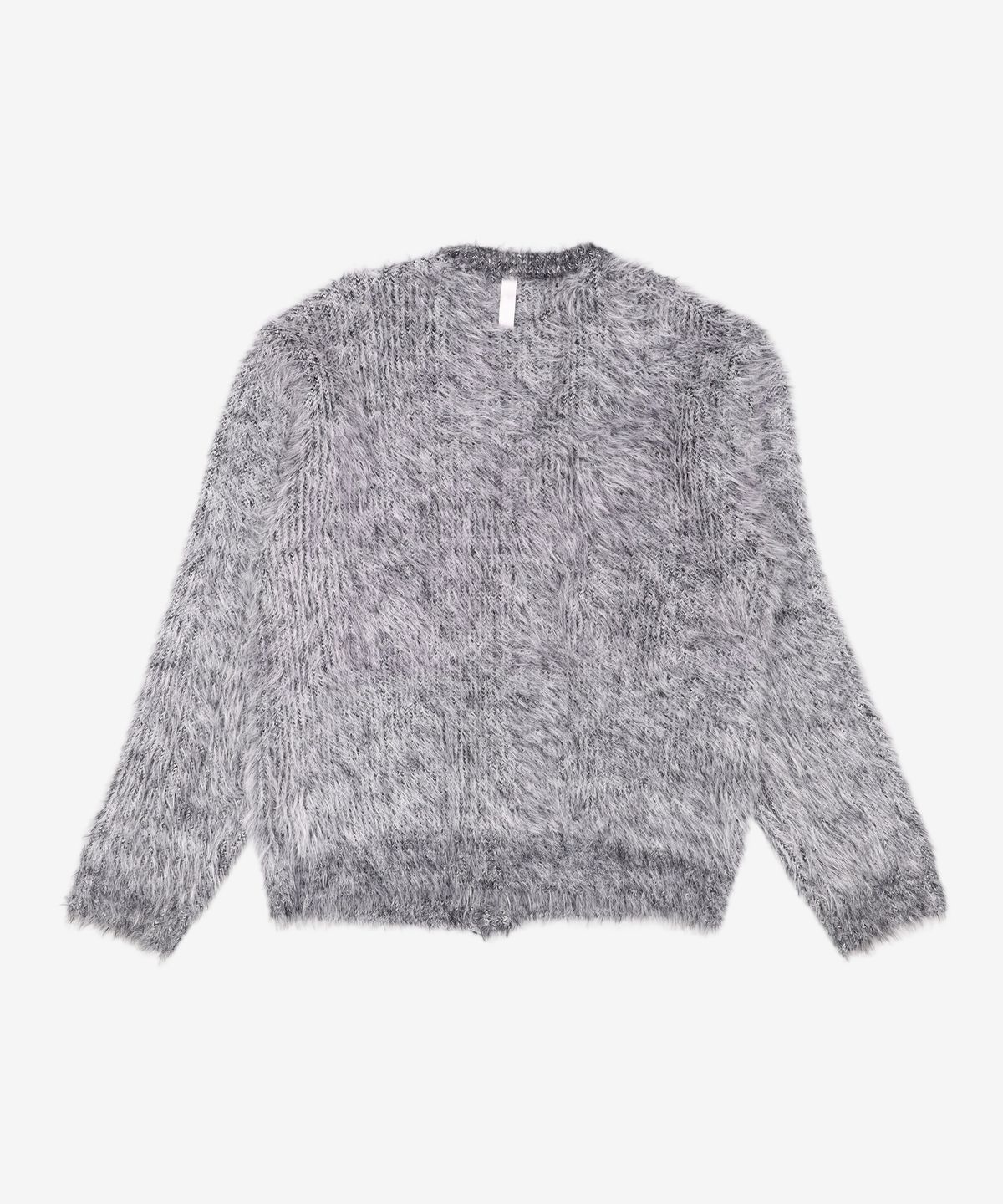 노매뉴얼(NOMANUAL) BULKY HAIRY CARDIGAN - MELANGE L
