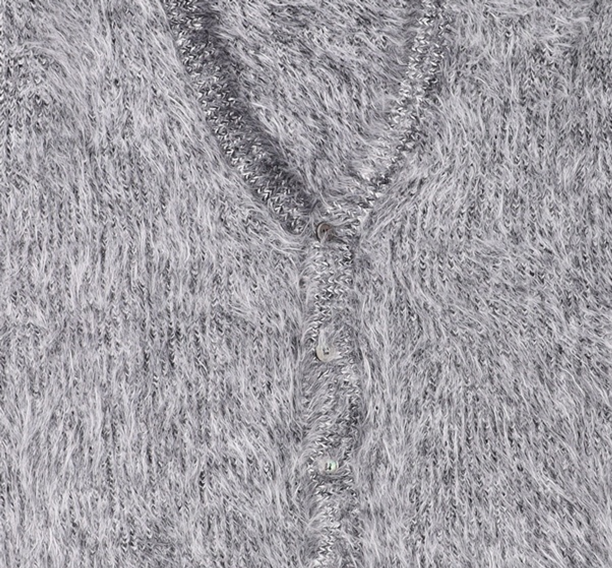 노매뉴얼(NOMANUAL) BULKY HAIRY CARDIGAN - MELANGE L