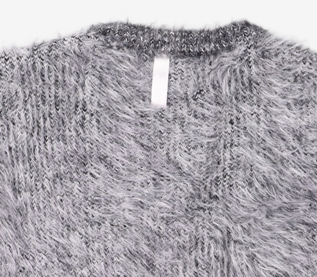 노매뉴얼(NOMANUAL) BULKY HAIRY CARDIGAN - MELANGE L