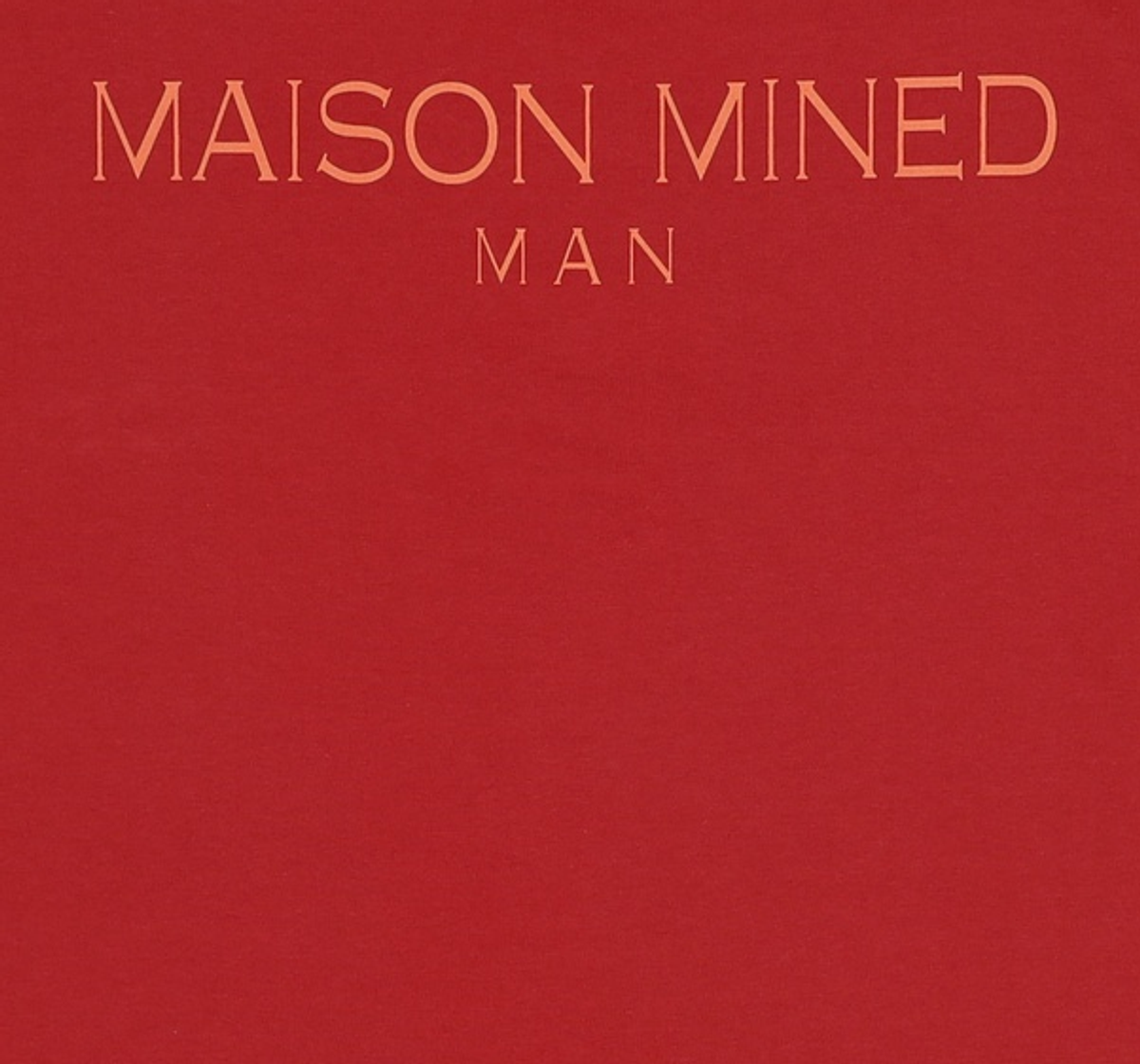 메종미네드(MAISON MINED) BACK LOGO HALF T RED M