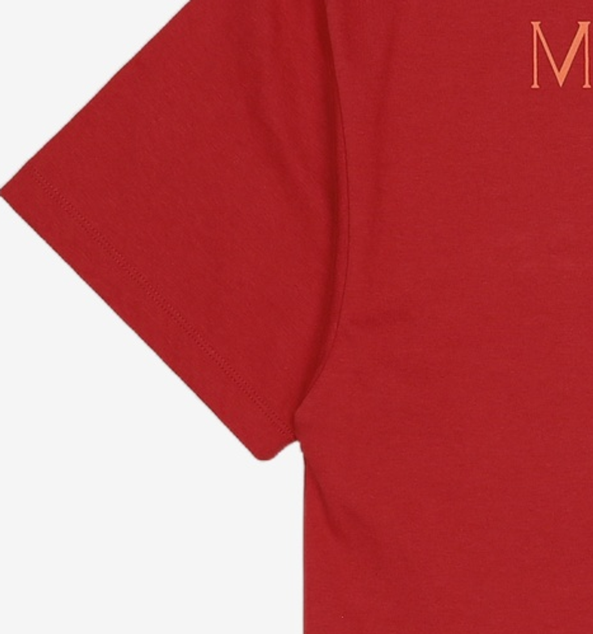 메종미네드(MAISON MINED) BACK LOGO HALF T RED M