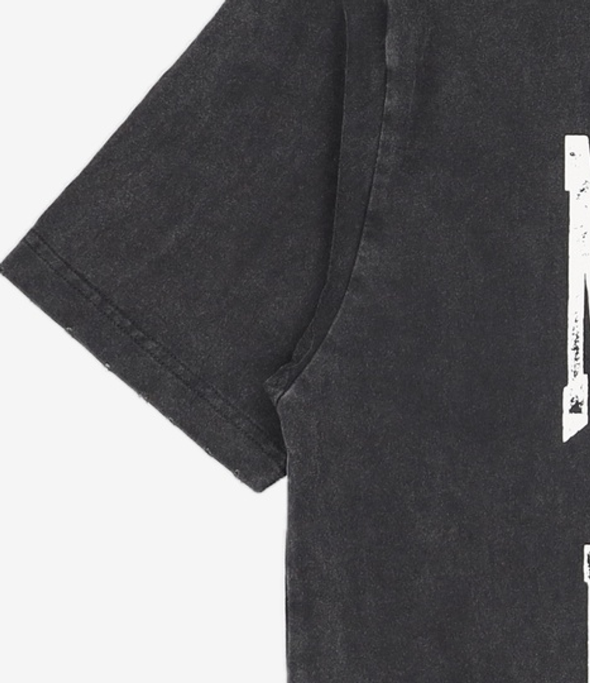 노매뉴얼(NOMANUAL) NM SKULL T-SHIRT - WASHED BLACK M