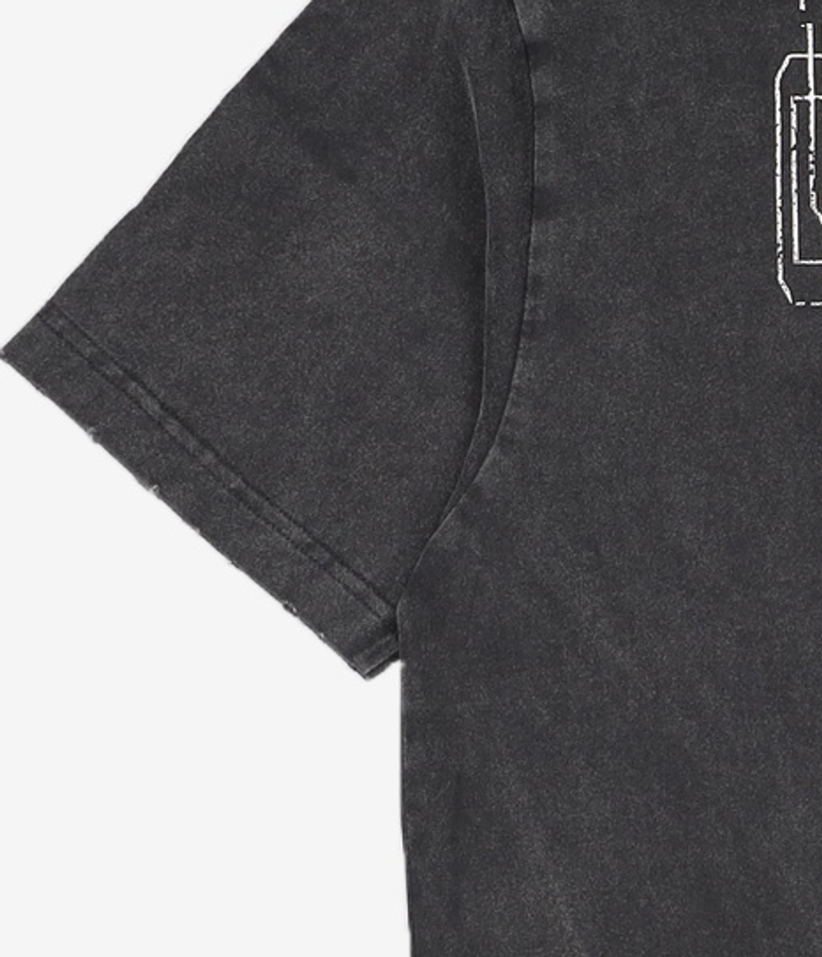 노매뉴얼(NOMANUAL) NM SKULL T-SHIRT - WASHED BLACK M