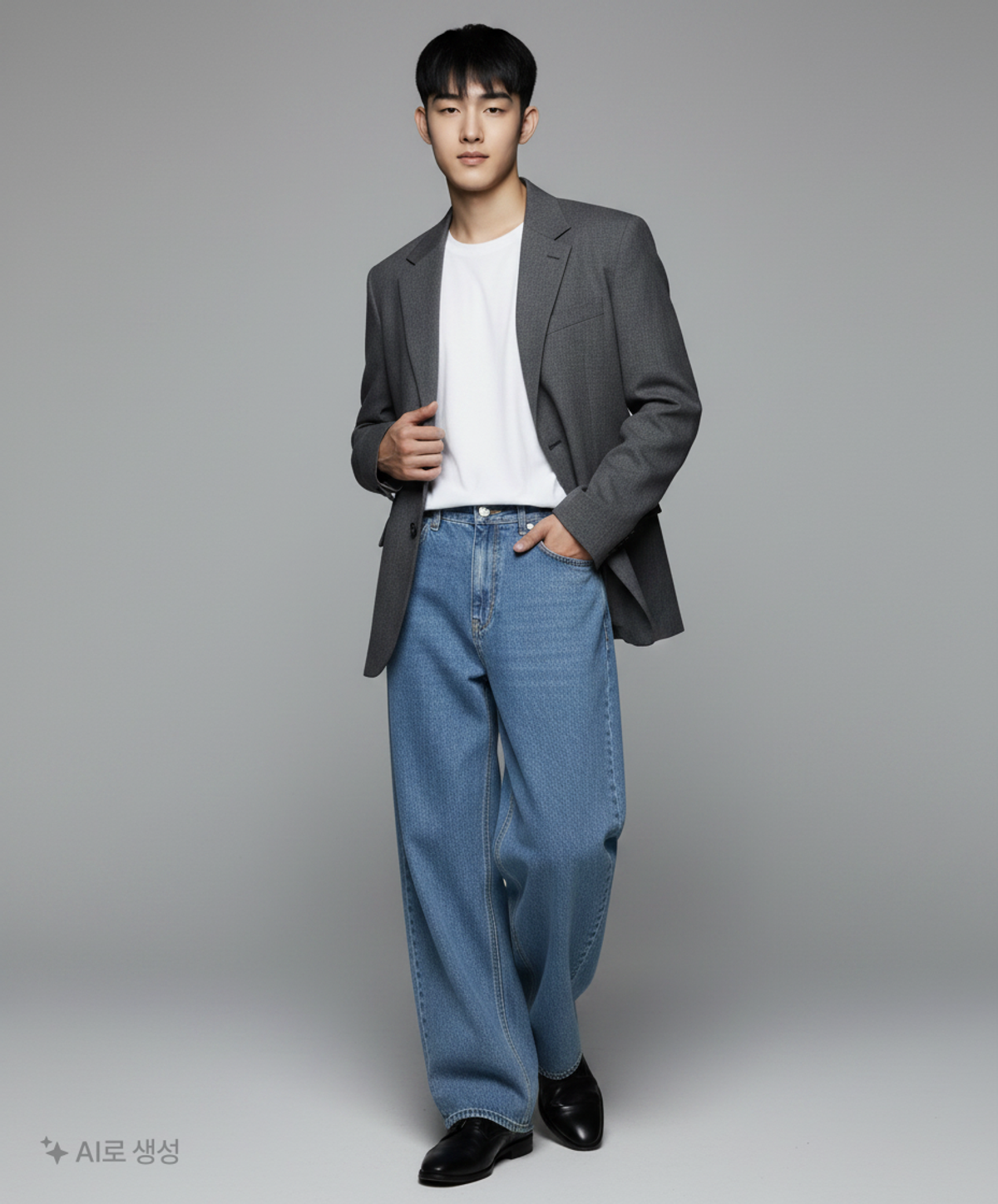더 크로스(THE CROSS) 청/데님 팬츠 L