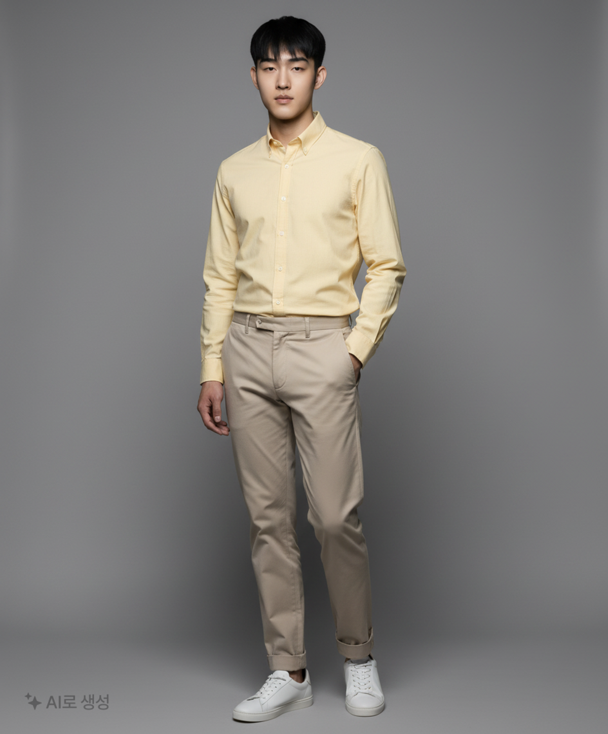 커버낫(COVERNAT) 루즈핏 린넨 셔츠 Yellow L