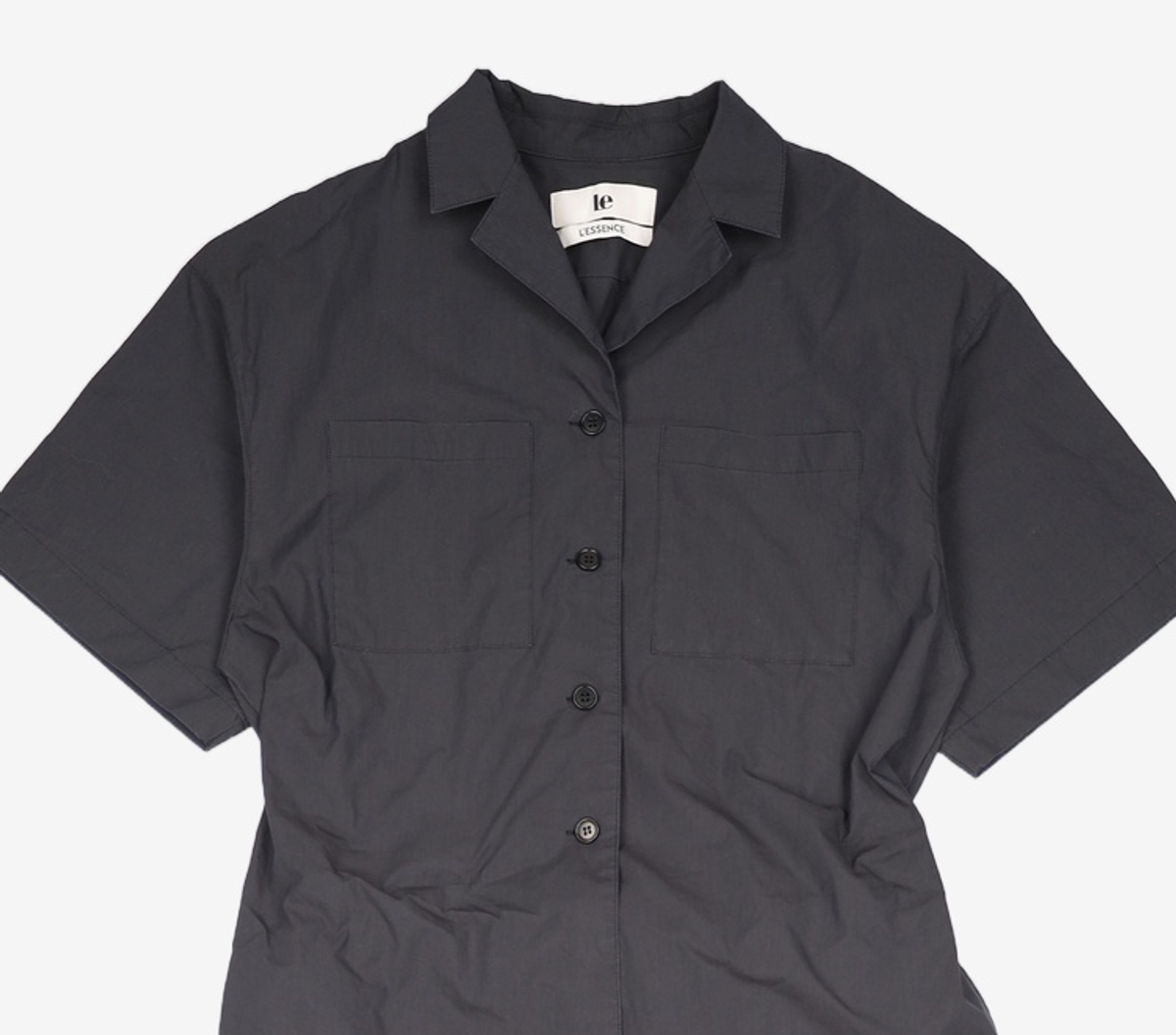 르(LE) two-way open collared jumpsuit (black) FREE