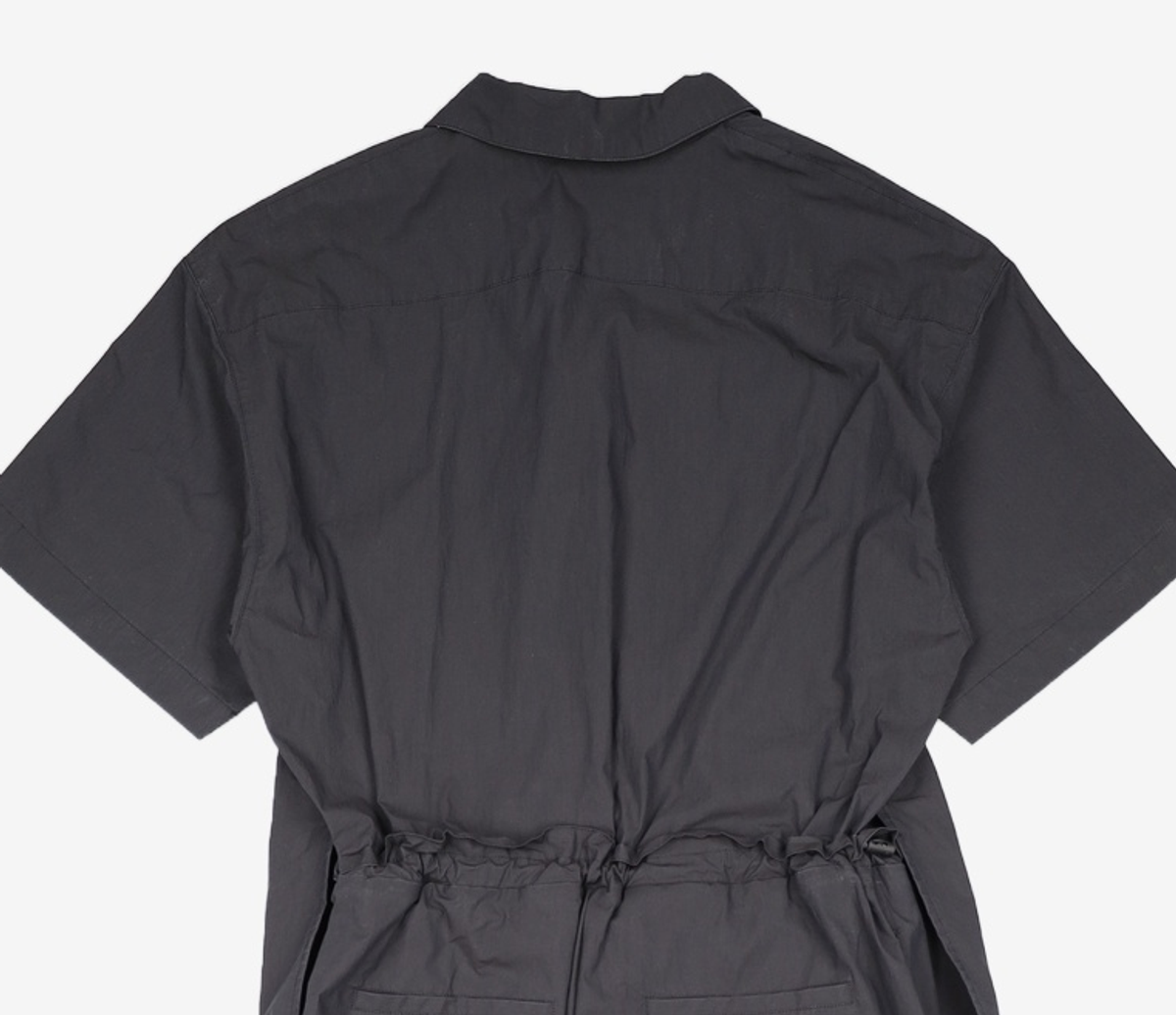 르(LE) two-way open collared jumpsuit (black) FREE