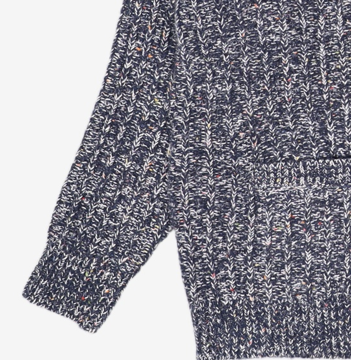 예스아이씨(YESEYESEE) Speckle Yarn Knit Cardigan Blue S
