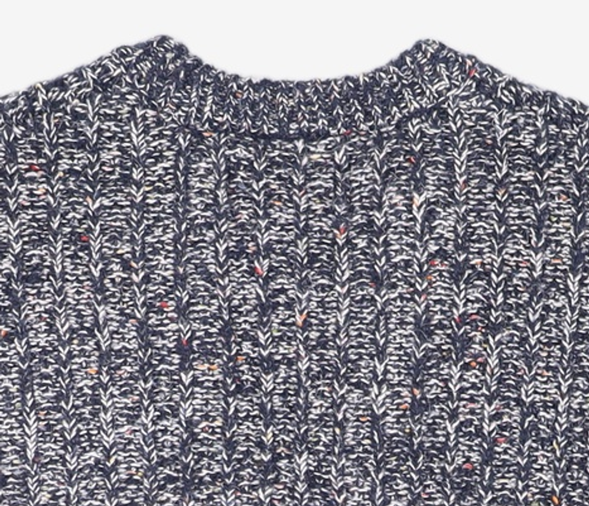 예스아이씨(YESEYESEE) Speckle Yarn Knit Cardigan Blue S