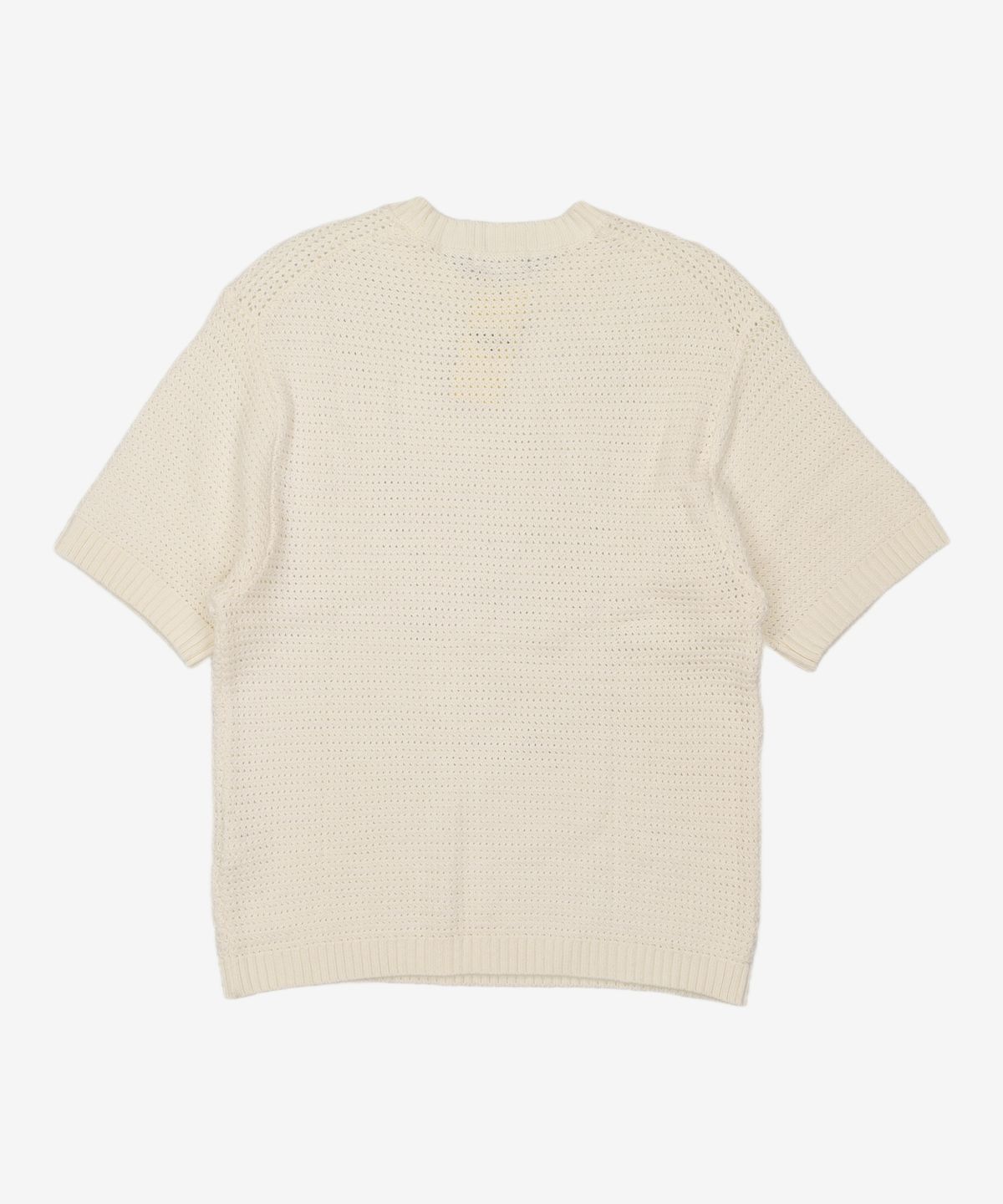 메종미네드(MAISON MINED) CREW NECK KNIT HALF SLEEVE IVORY M