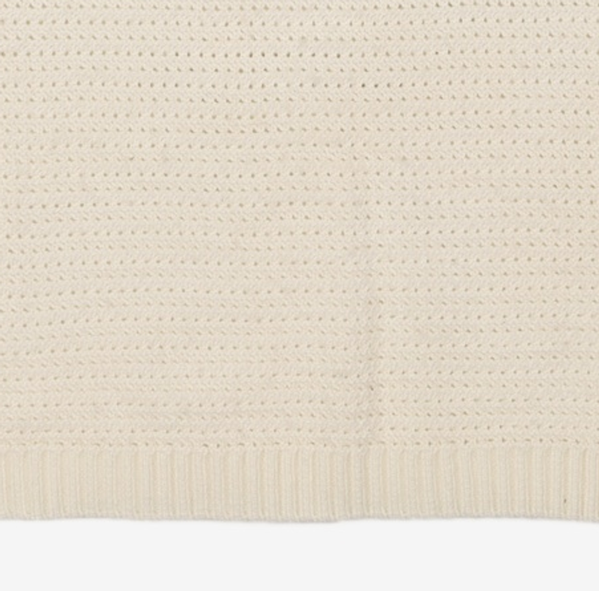 메종미네드(MAISON MINED) CREW NECK KNIT HALF SLEEVE IVORY M