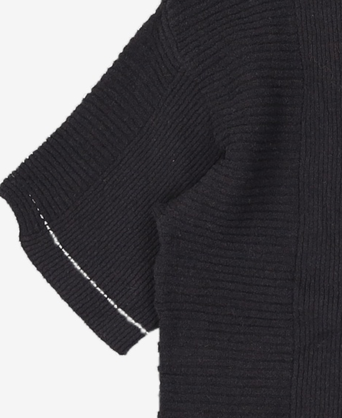 메종미네드(MAISON MINED) MAIRE KNIT HALF T BLACK S