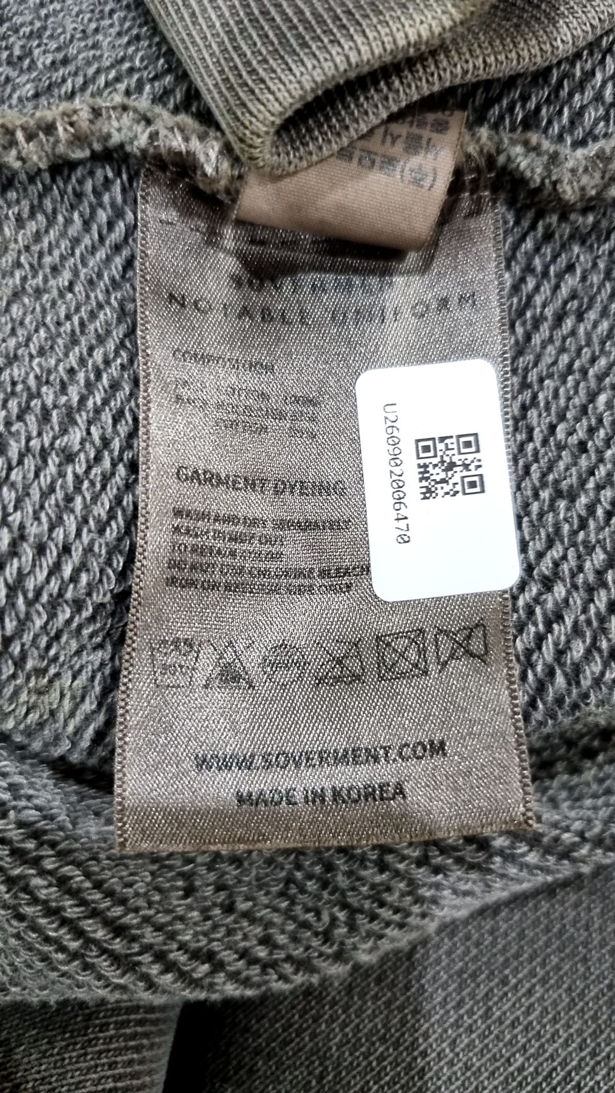 소버먼트(SOVERMENT) 후드 티셔츠 M
