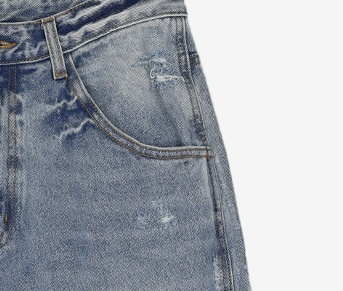 브라운브레스(BROWNBREATH) BB DENIM PANTS - LIGHT BLUE L