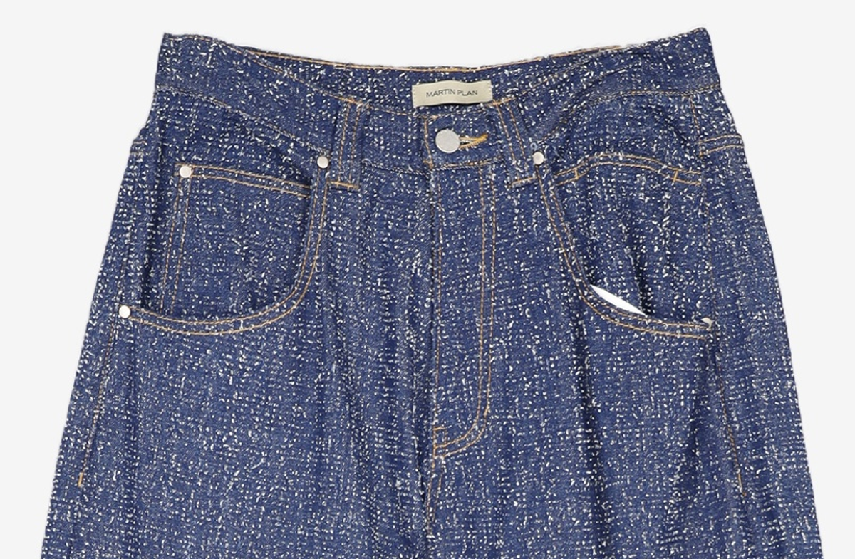 마틴플랜(MARTIN PLAN) Materia Wide Denim Pants - INDIGO S