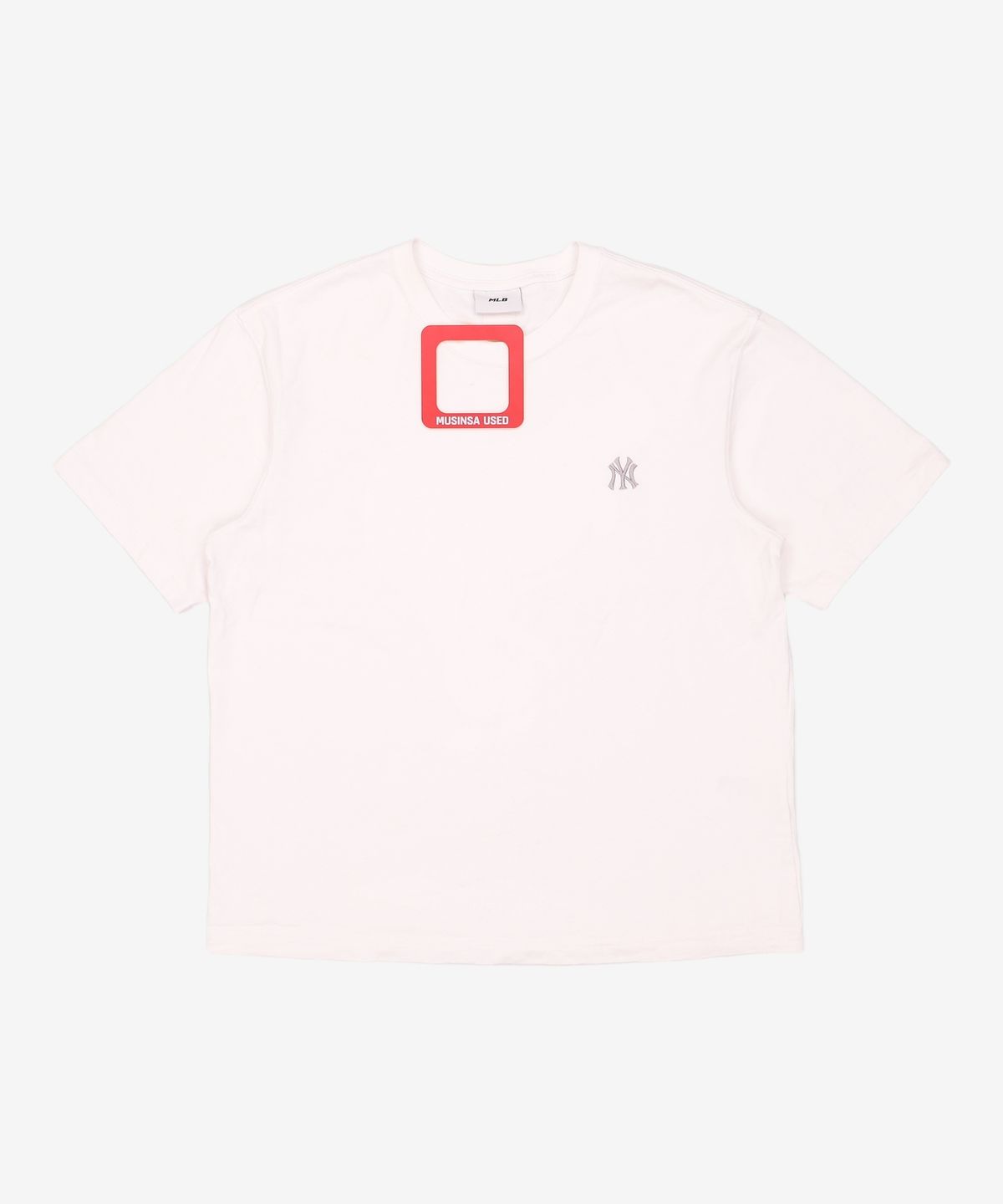 엠엘비(MLB) 베이직 헤비웨이트 오버핏 반팔 티셔츠 NY (White) L
