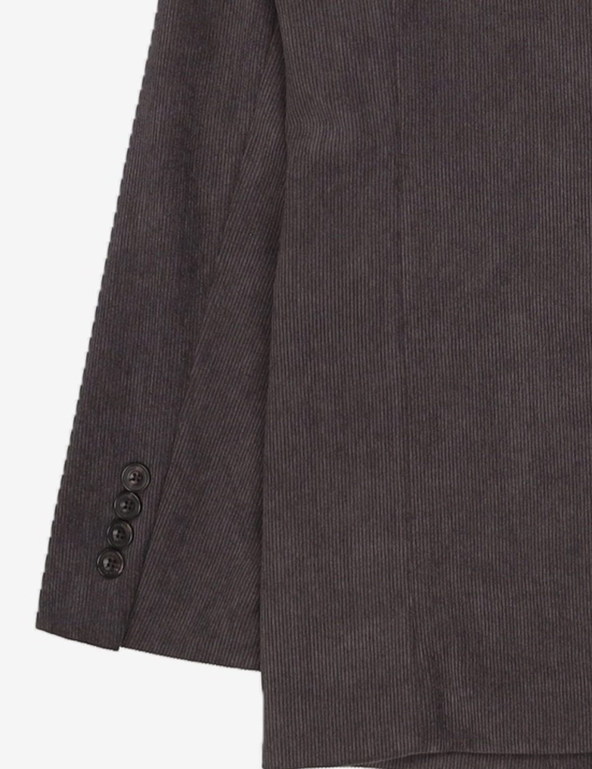 넌블랭크(NONBLANK) 코듀로이 세미 오버 핏 블레이저_DARK GREY M