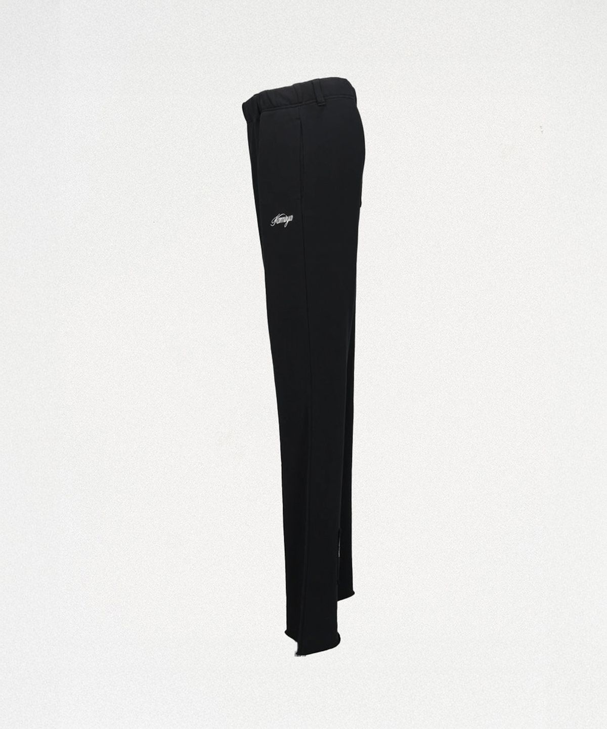 카미야(KAMIYA) Girl Patch Bootcut Sweat Pants - BLACK
