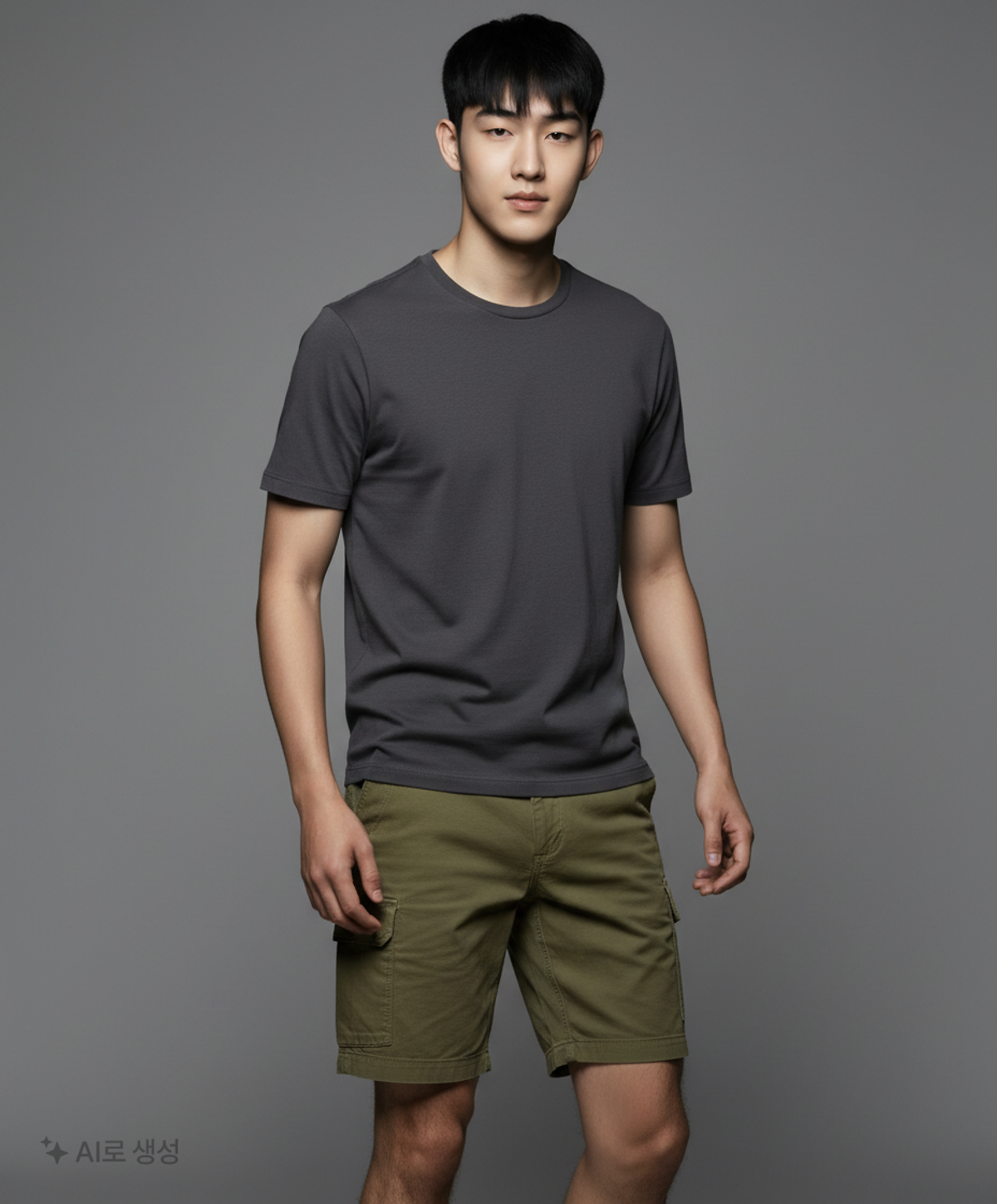 프리즘웍스(FRIZMWORKS) BACKSATIN ESSENTIAL FATIGUE SHORTS _ OLIVE 34