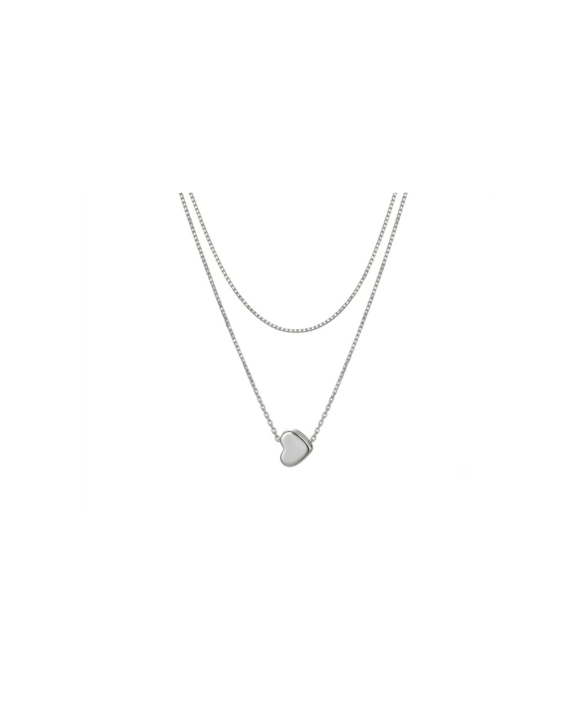 릴리코리(LILYKORI) Puffy Heart Duo Necklace