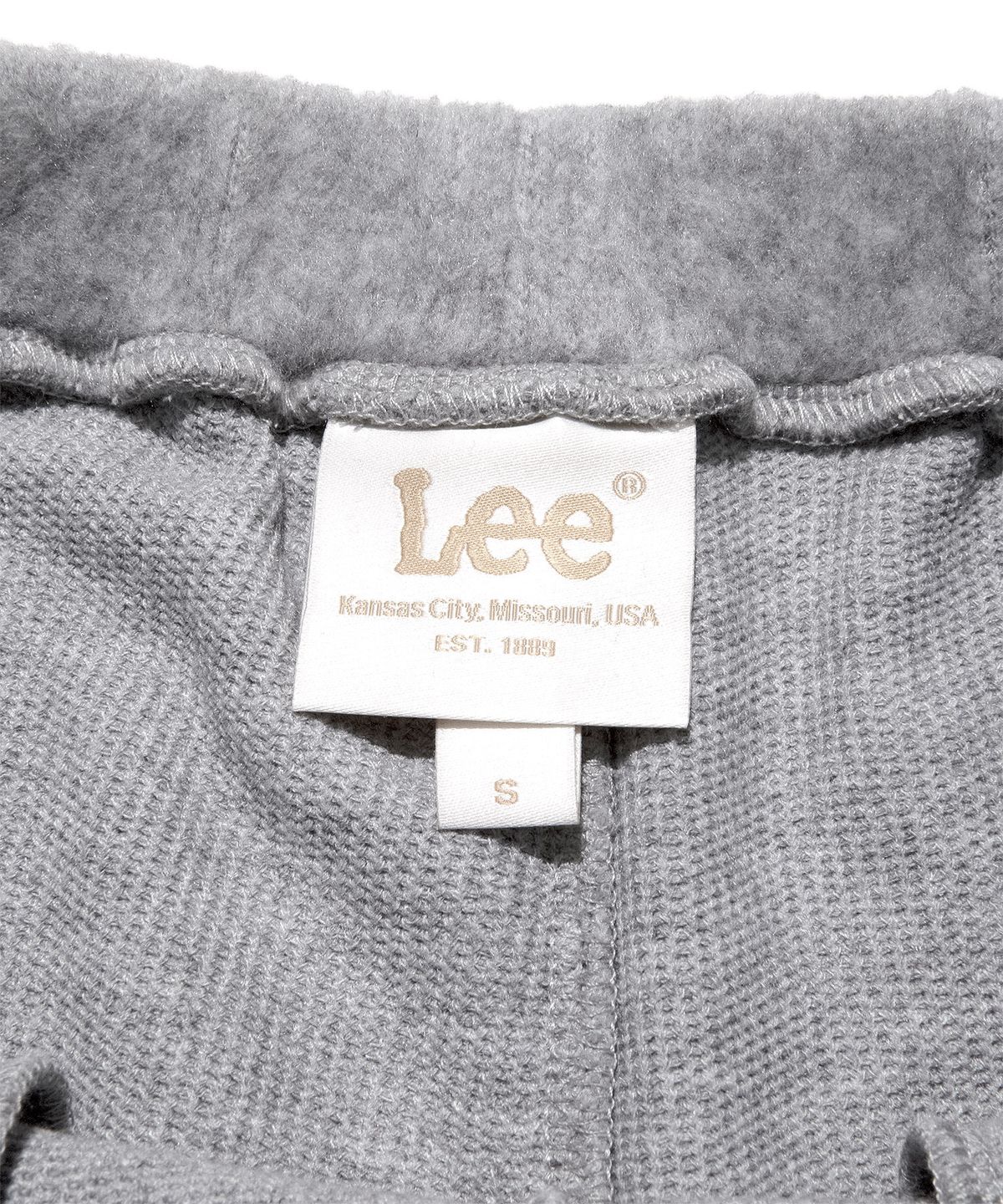 리(LEE) 우먼 헤어리 플레어핏 스웻 팬츠 멜란지그레이