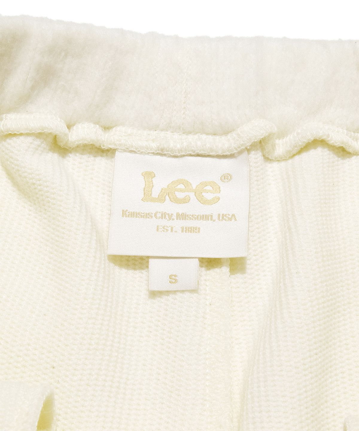 리(LEE) 우먼 헤어리 플레어핏 스웻 팬츠 아이보리