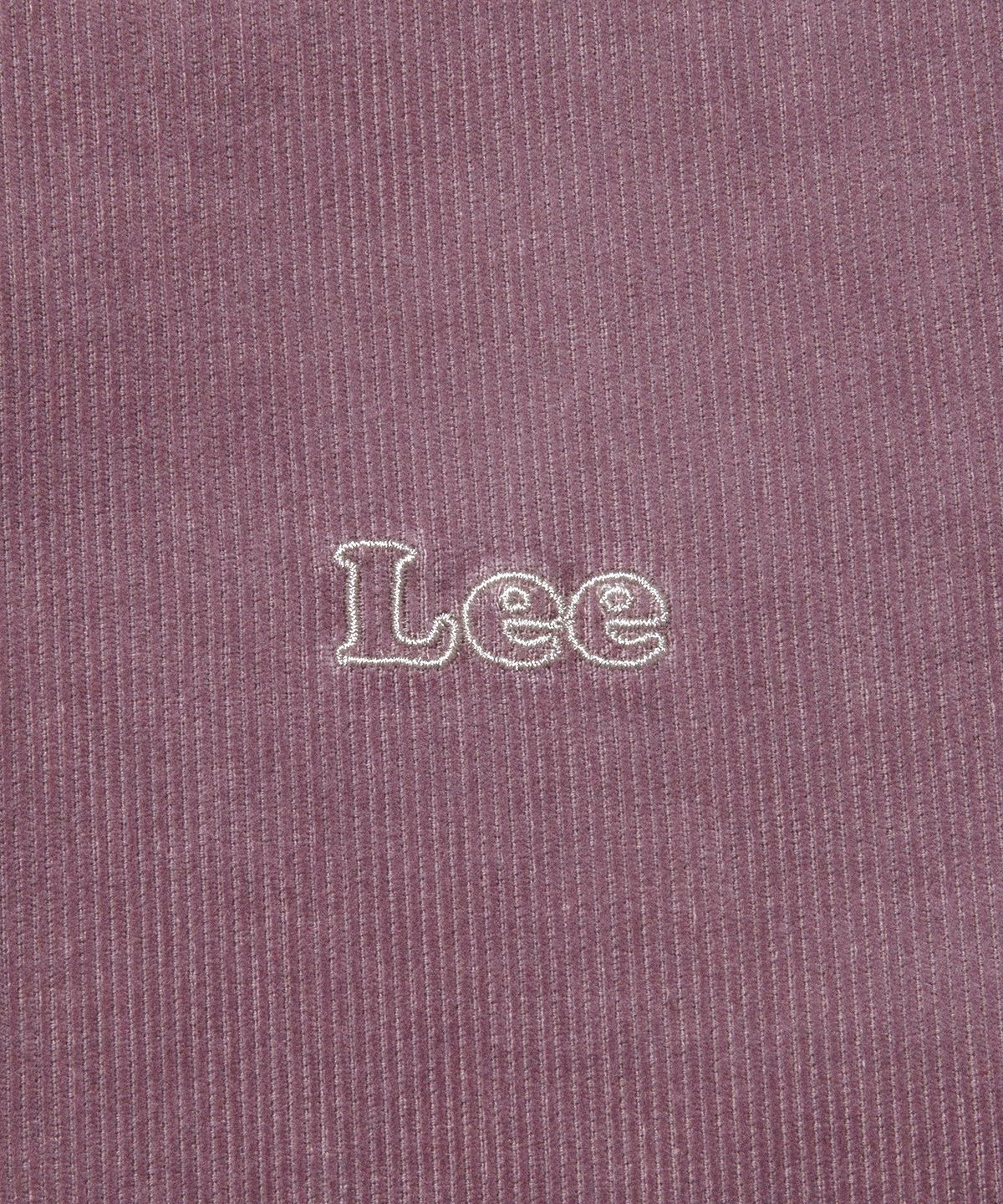 리(LEE) 로고 자수 다잉 코듀로이 셔츠 퍼플