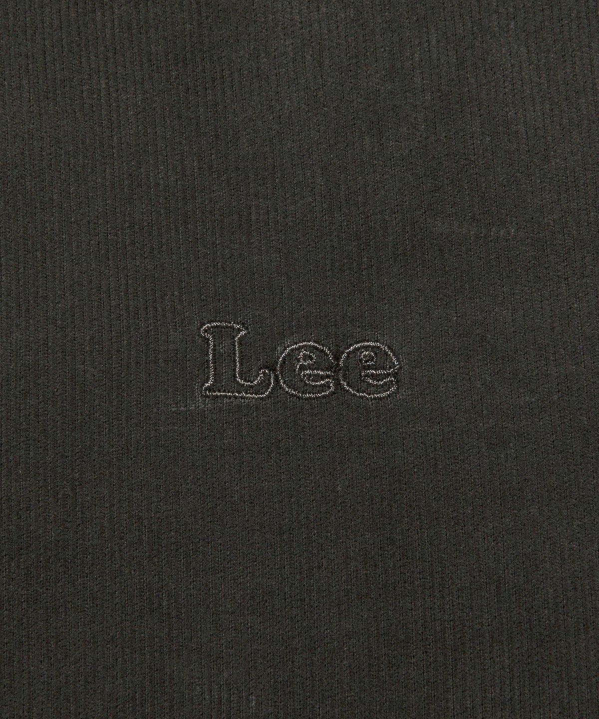 리(LEE) 로고 자수 다잉 코듀로이 셔츠 챠콜