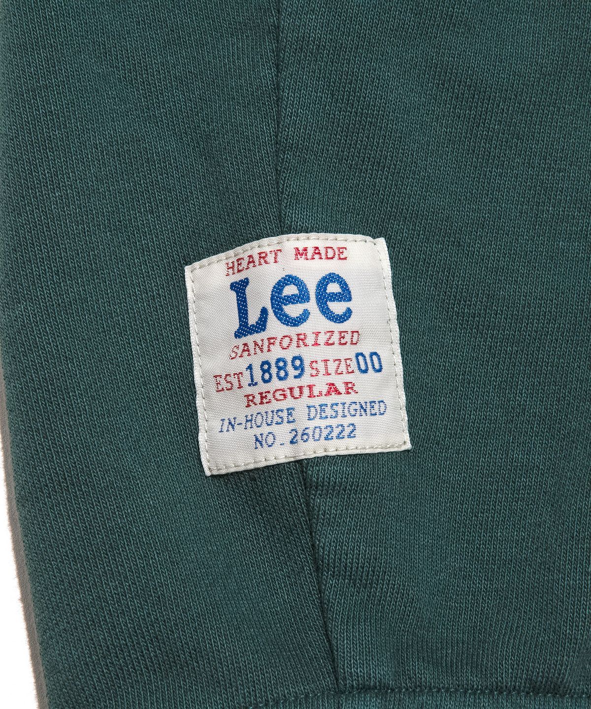 리(LEE) 페인티드 다잉 후드 집업 그린