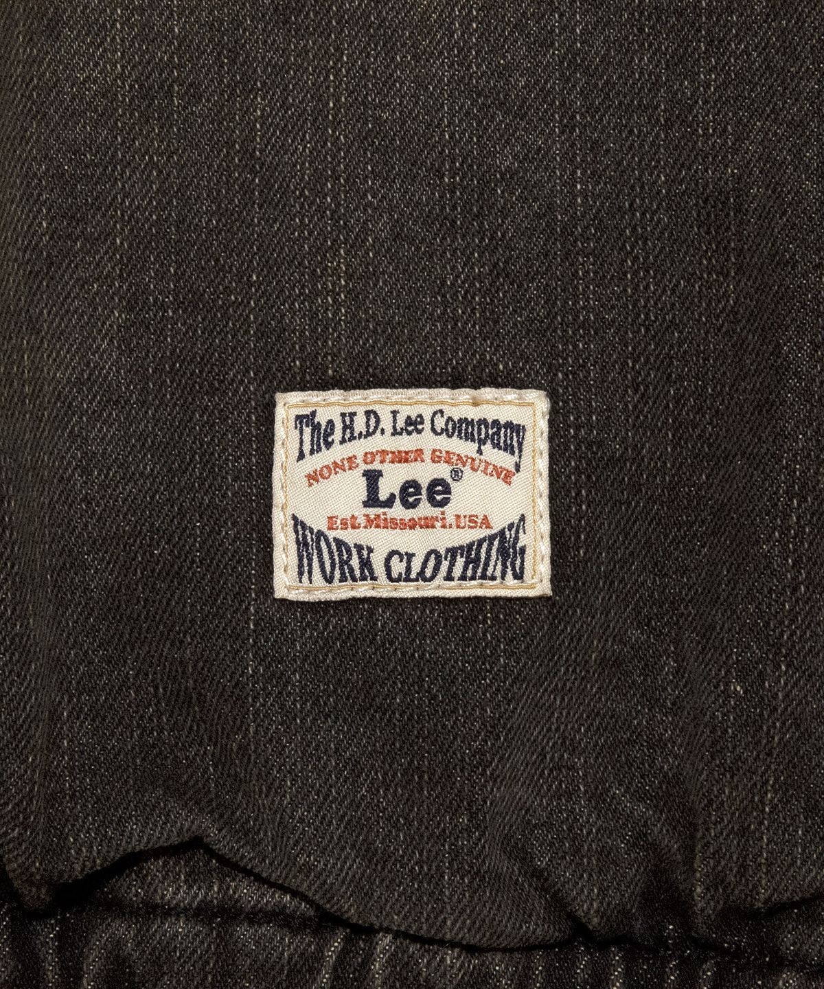 리(LEE) 보아 데님 후드 점퍼 블랙