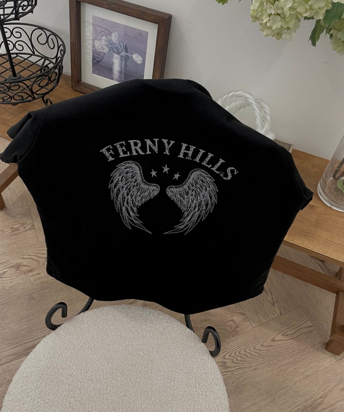 퍼니힐즈(FERNY HILLS) 퍼니 윙스 반팔 티셔츠 블랙