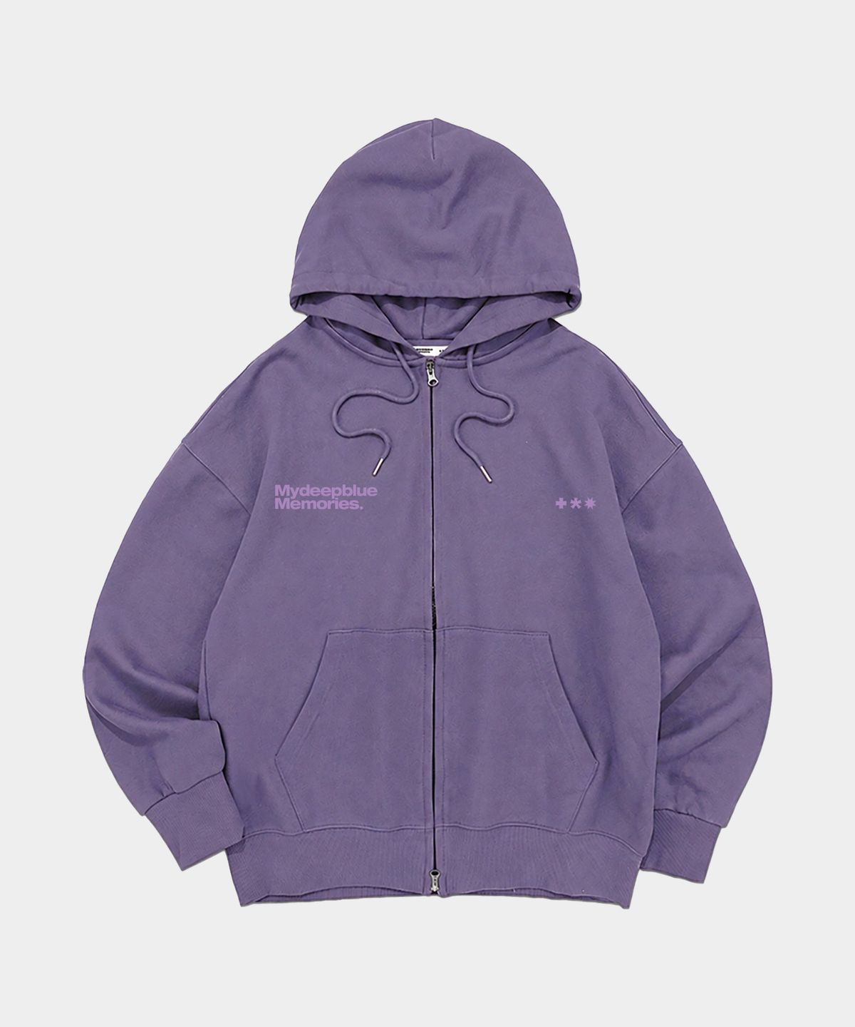 마이딥블루메모리즈(MY DEEP BLUE MEMORIES) (zp) MM SYMBOL LOGO 2WAY ZIP-UP (PURPLE)