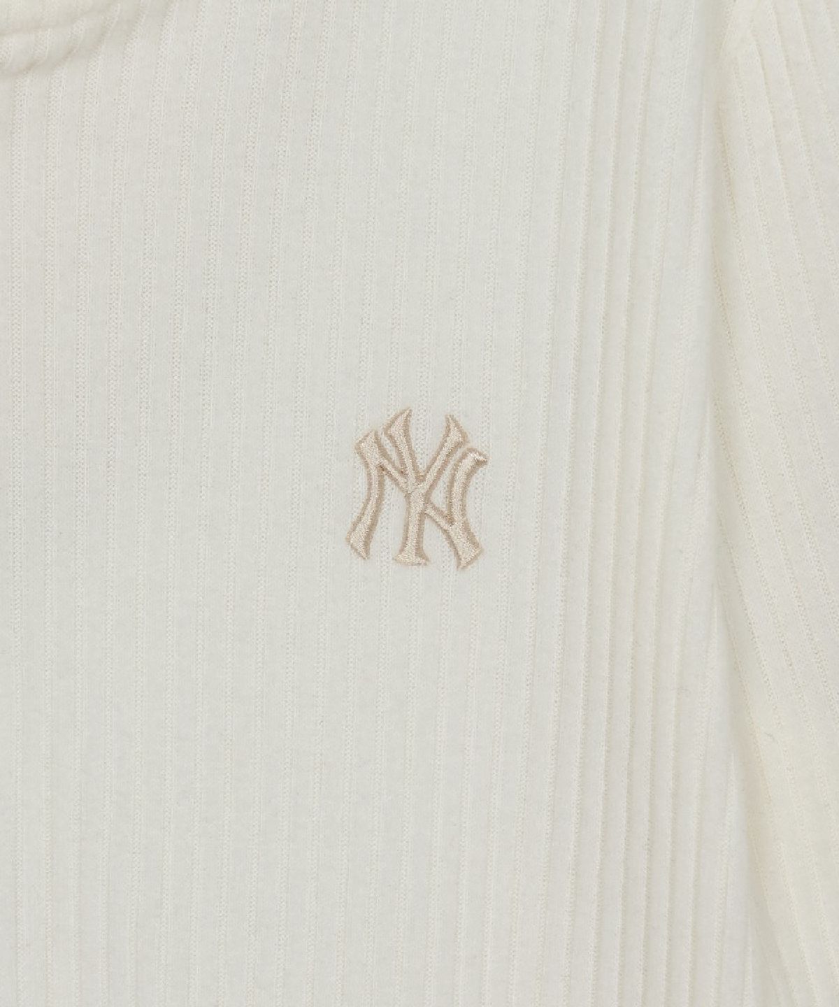 엠엘비(MLB) 여성 베이직 스포티브 골지 헨리넥 후드티 NY (Cream)
