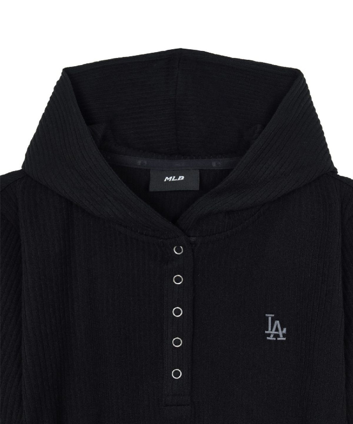 엠엘비(MLB) 여성 베이직 스포티브 골지 헨리넥 후드티 LA (Black)