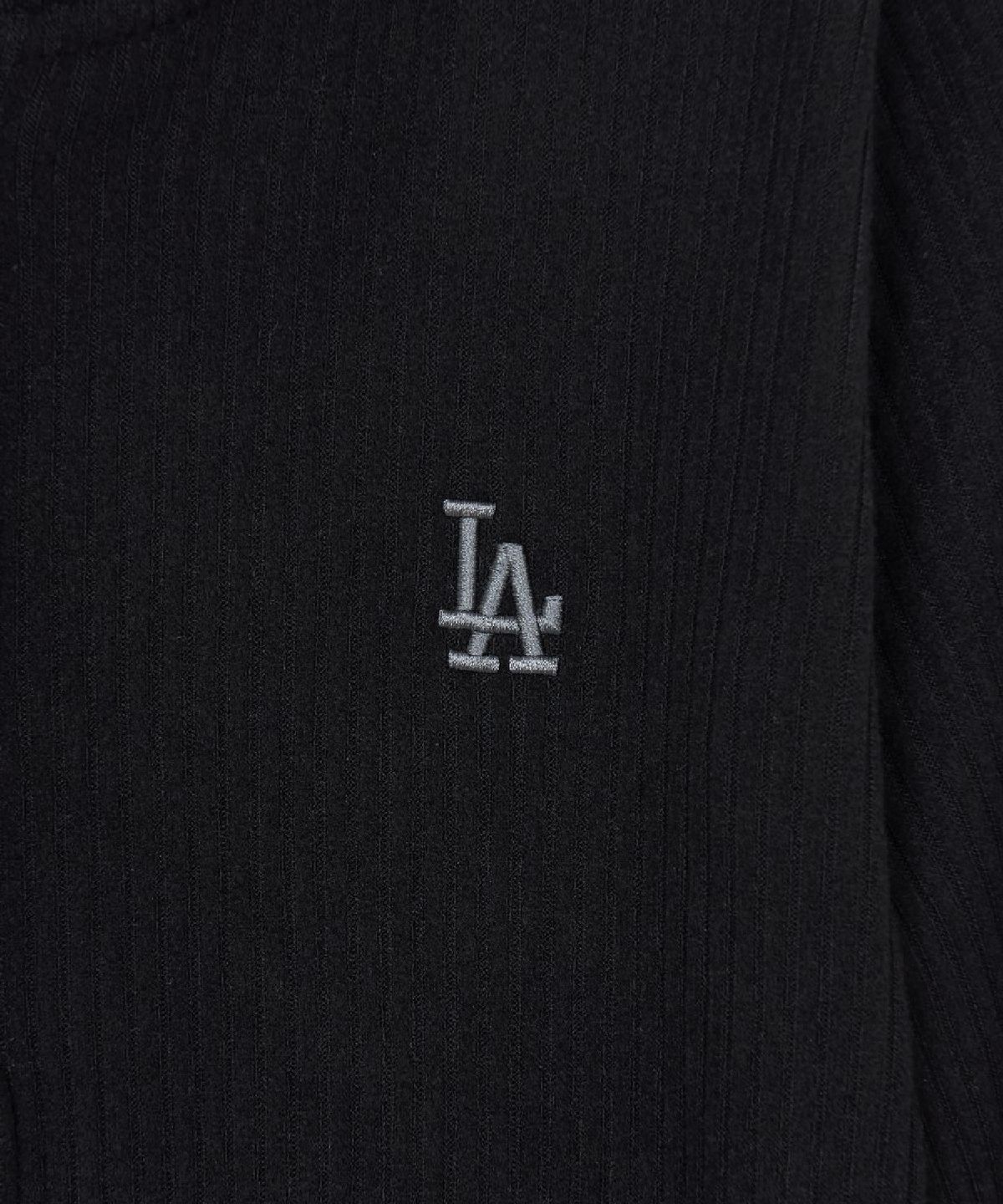 엠엘비(MLB) 여성 베이직 스포티브 골지 헨리넥 후드티 LA (Black)